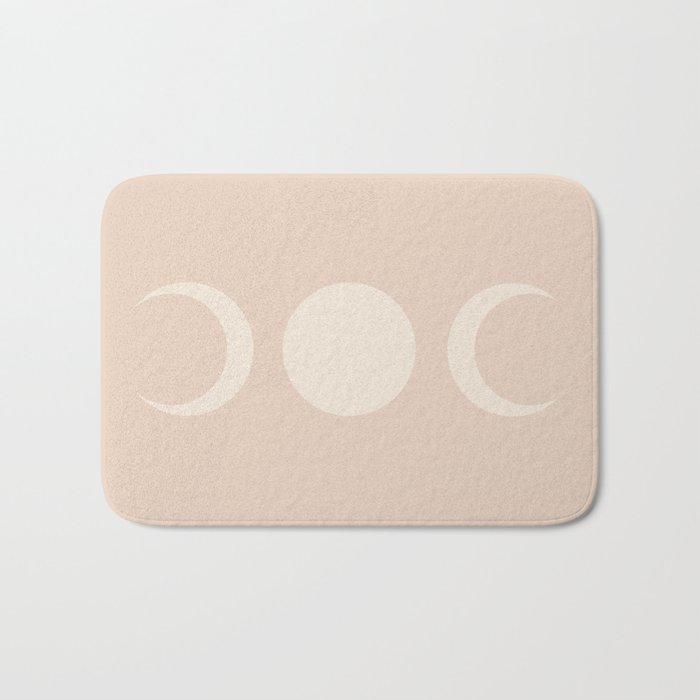 Moon Shapes Minimalism - Ethereal Light Bath Mat