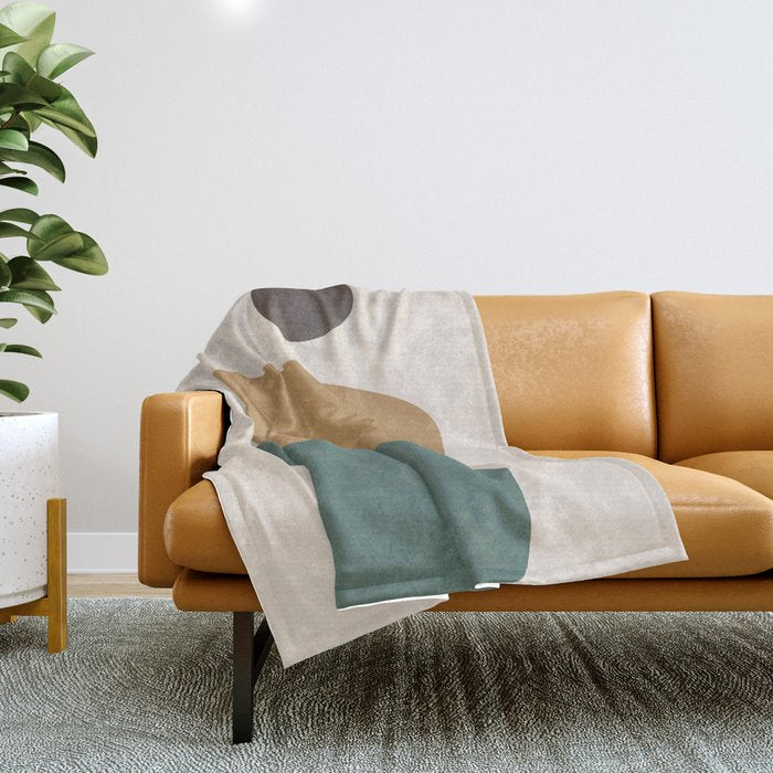 Abstract Minimal Shapes Iii Throw Blanket
