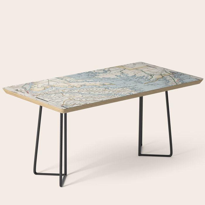 Vintage Map Of The Chesapeake Bay (1901) Coffee Table