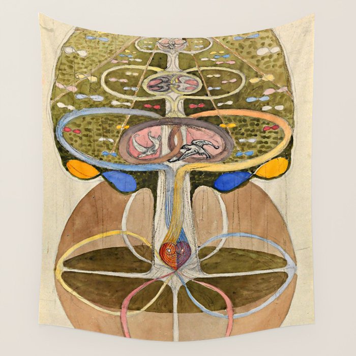 Hilma Af Klint "Tree Of Knowledge No. 1" Wall Tapestry