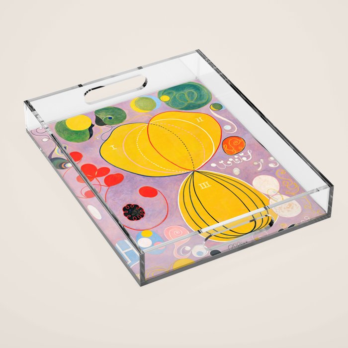 Hilma Af Klint "The Ten Largest, No. 07, Adulthood, Group Iv" Acrylic Tray