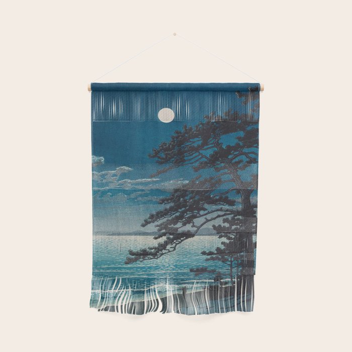 Spring Moon At Ninomiya Beach By Kawase Hasui Wall Hanging