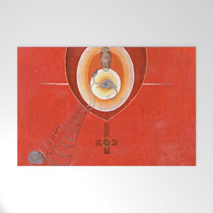 Hilma Af Klint "The Dove, No. 08, Group Ix-Uw, No. 32" Welcome Mat