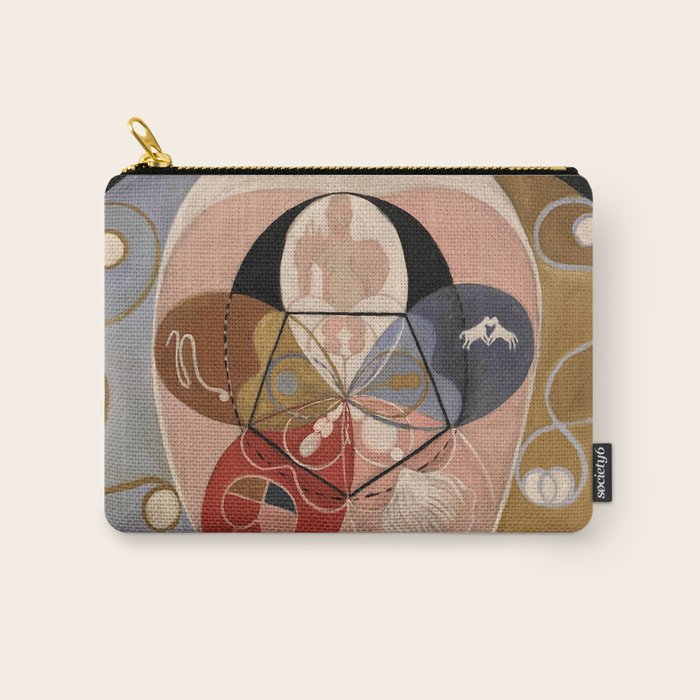 Hilma Af Klint "Evolution, No. 14, Group Vi" Carry All Pouch