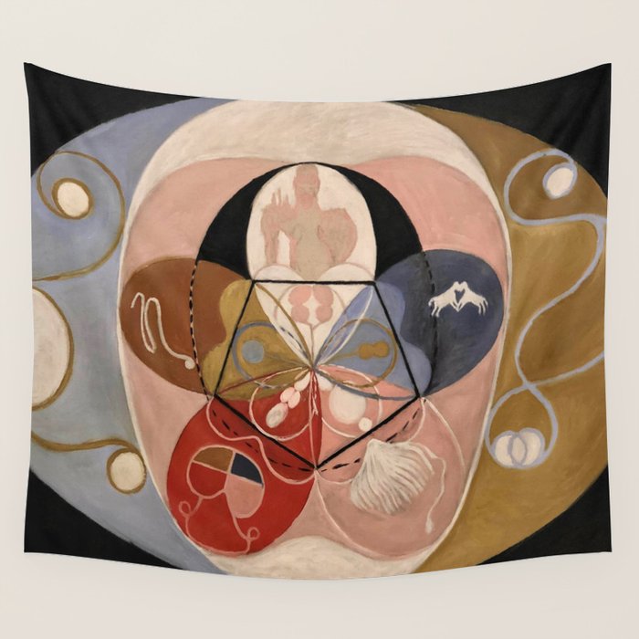 Hilma Af Klint "Evolution, No. 14, Group Vi" Wall Tapestry