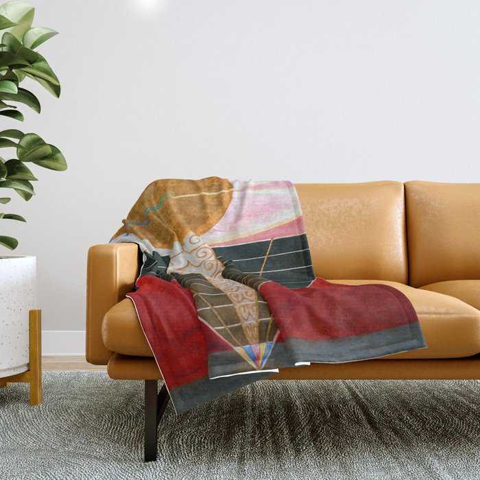 Hilma Af Klint Atlarpiece Ii Throw Blanket