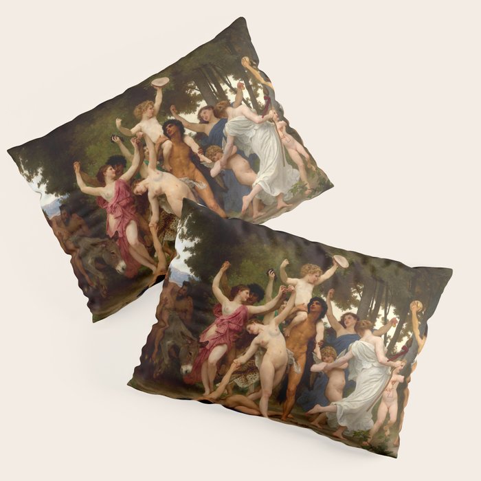 William-Adolphe Bouguereau "The Youth Of Bacchus" Pillow Sham