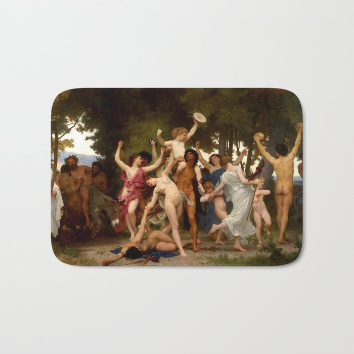 William-Adolphe Bouguereau "The Youth Of Bacchus" Bath Mat