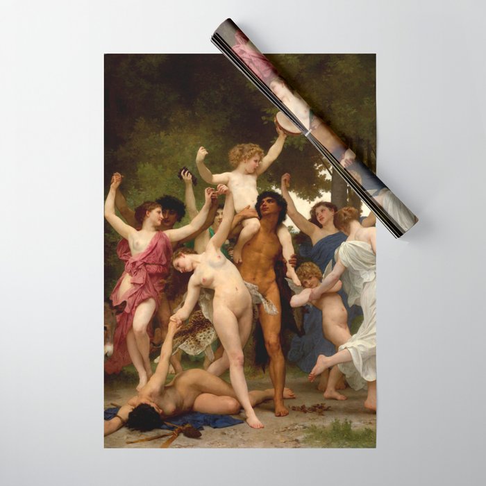 William-Adolphe Bouguereau "The Youth Of Bacchus" Wrapping Paper