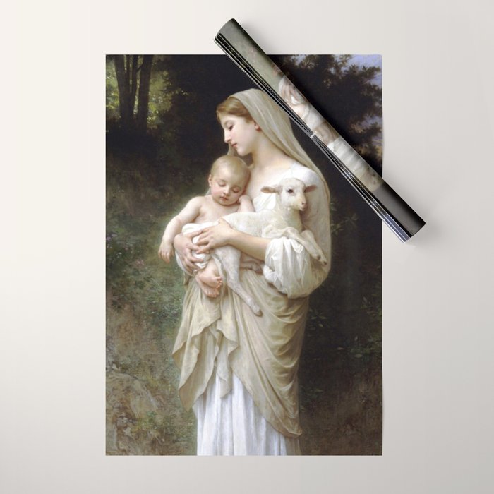 William-Adolphe Bouguereau "L'Innocence (Innocence)"(1893) Wrapping Paper