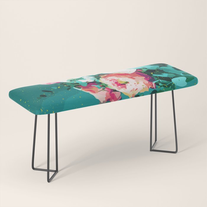 Floral & Confetti #Digitalart #Floral Bench