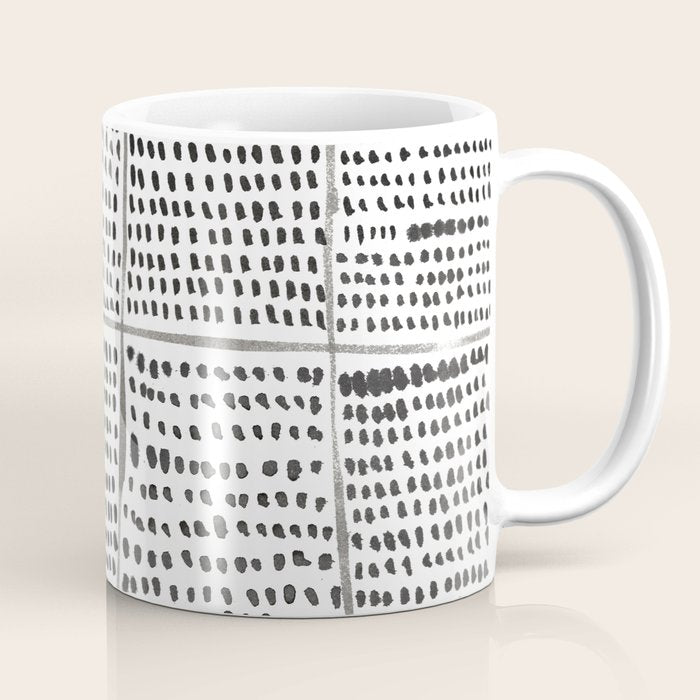 Categorize Print In Black And White Coffee Mug