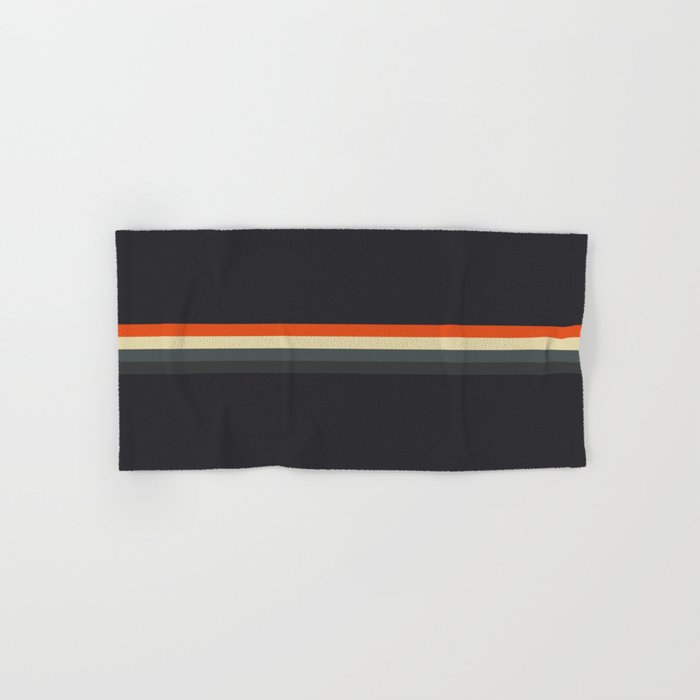 Fujitaka - Classic Dark Retro Stripes Bath Towel