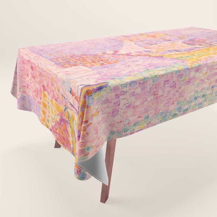 Paul Signac "Harbour At Marseilles" Tablecloth