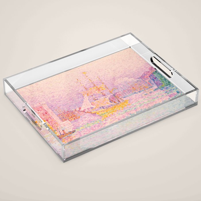 Paul Signac "Harbour At Marseilles" Acrylic Tray