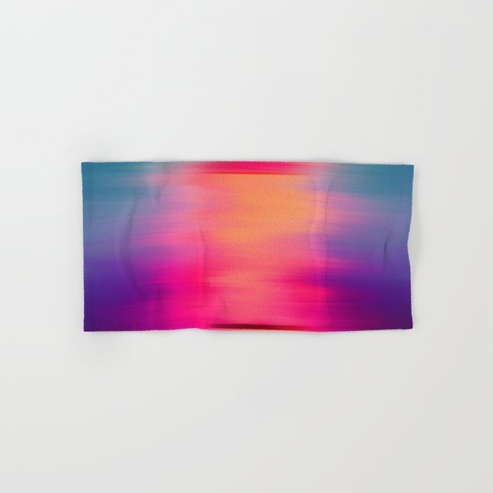 Abstract Modern Art Pink Violet Teal Brushstrokes Bath Towel