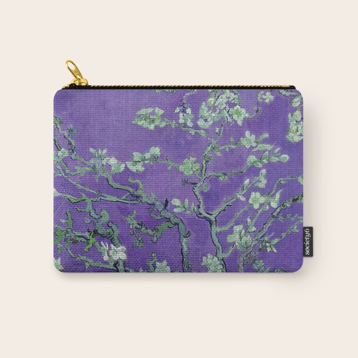 Vincent Van Gogh "Almond Blossoms" (Edited Purple) Carry All Pouch