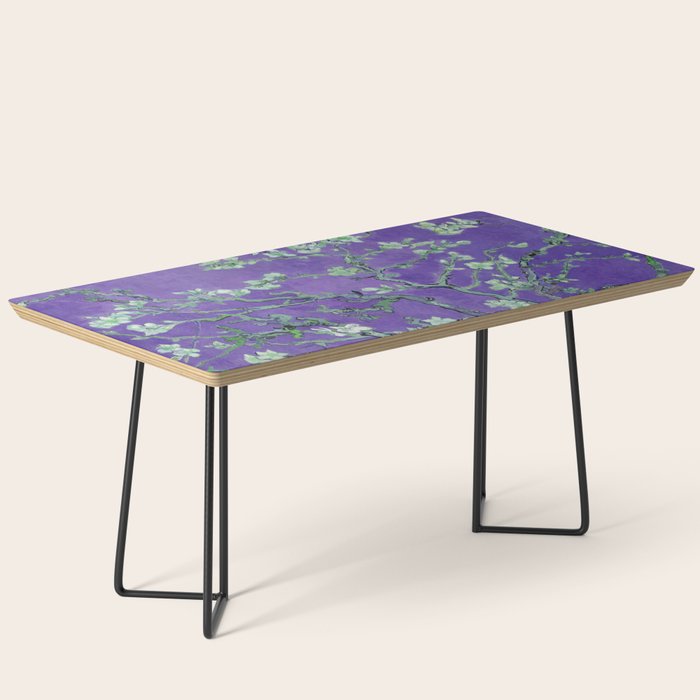 Vincent Van Gogh "Almond Blossoms" (Edited Purple) Coffee Table