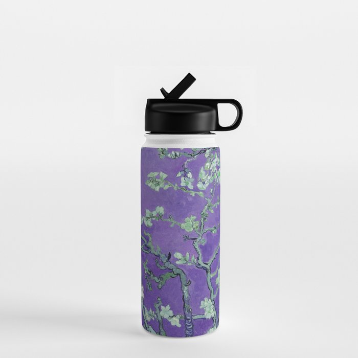 Vincent Van Gogh "Almond Blossoms" (Edited Purple) Water Bottle