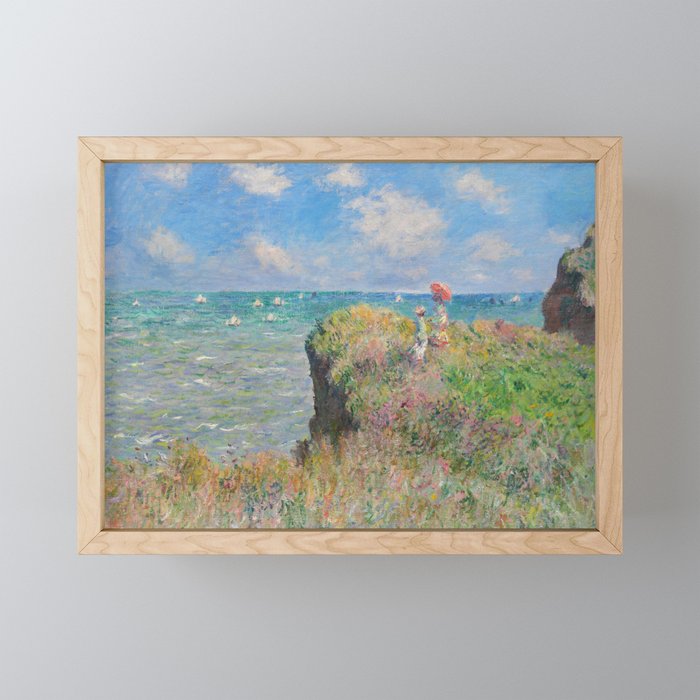 Claude Monet " Cliff Walk At Pourville" Mini Art Print