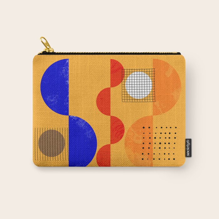 Mid-Century Shapes Abstract No7 Carry All Pouch