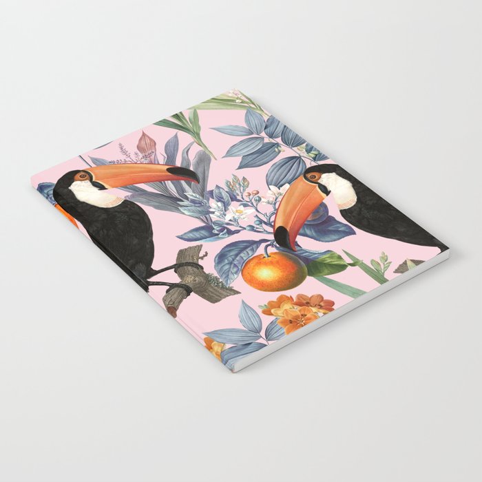 Tucan Garden #Pattern #Illustration Notebook