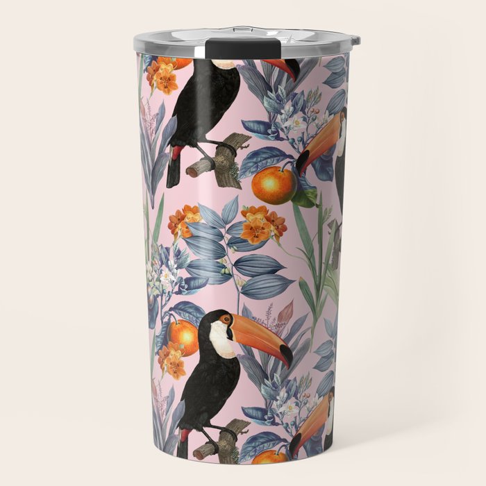 Tucan Garden #Pattern #Illustration Travel Mug