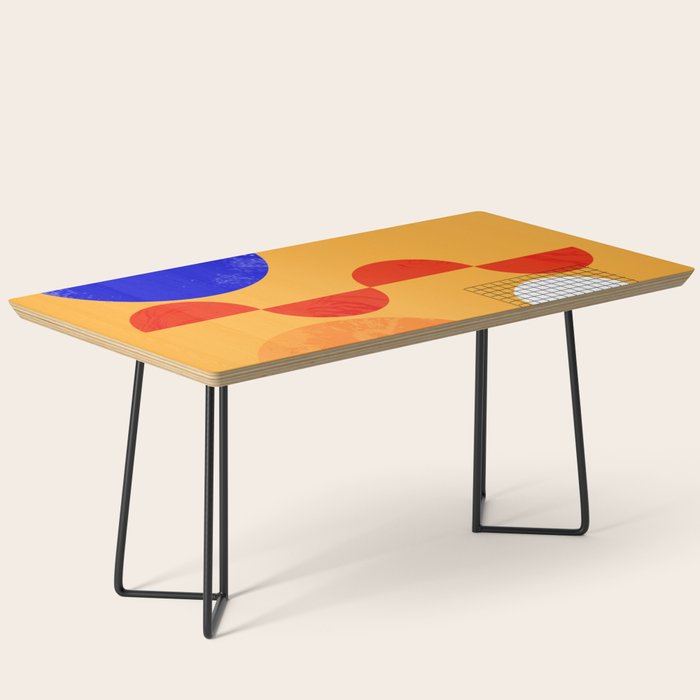 Mid-Century Shapes Abstract No7 Coffee Table