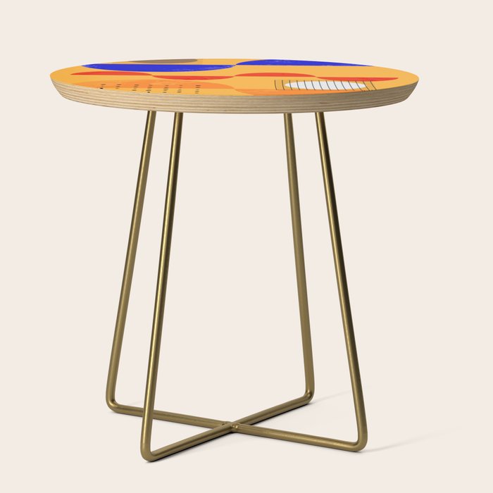 Mid-Century Shapes Abstract No7 Side Table