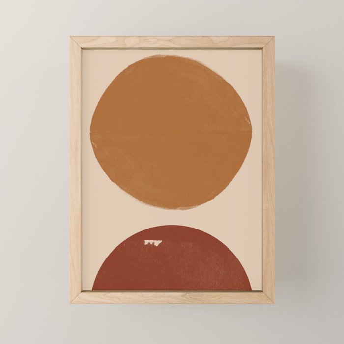 Burnt Orange Sun, New Boho Mini Art Print