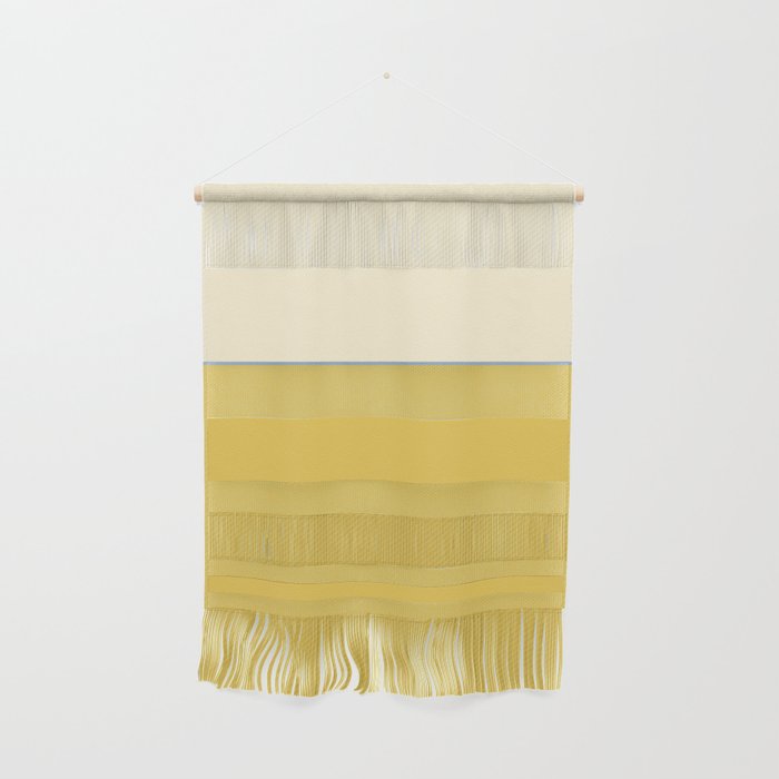 Sunshine Yellow Color Block Warm Vintage Wall Hanging