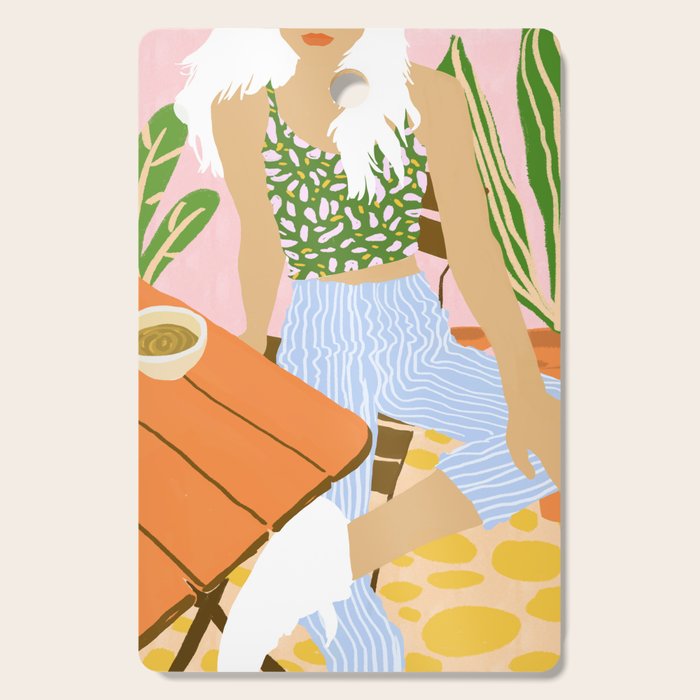 Kawa Tea #Illustration #Fashion Cutting Board