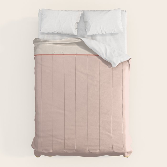 Subtle Spring Color Block - Soft Pink Comforter