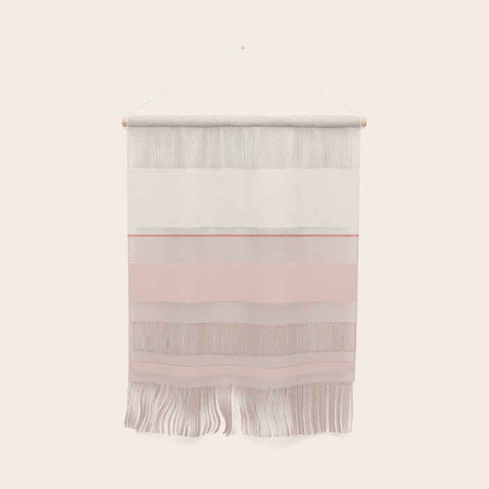 Subtle Spring Color Block - Soft Pink Wall Hanging