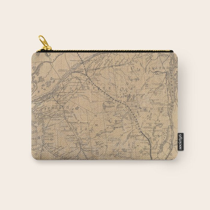 Vintage Adirondack Mountains Railroad Map (1895) V.2 Carry All Pouch