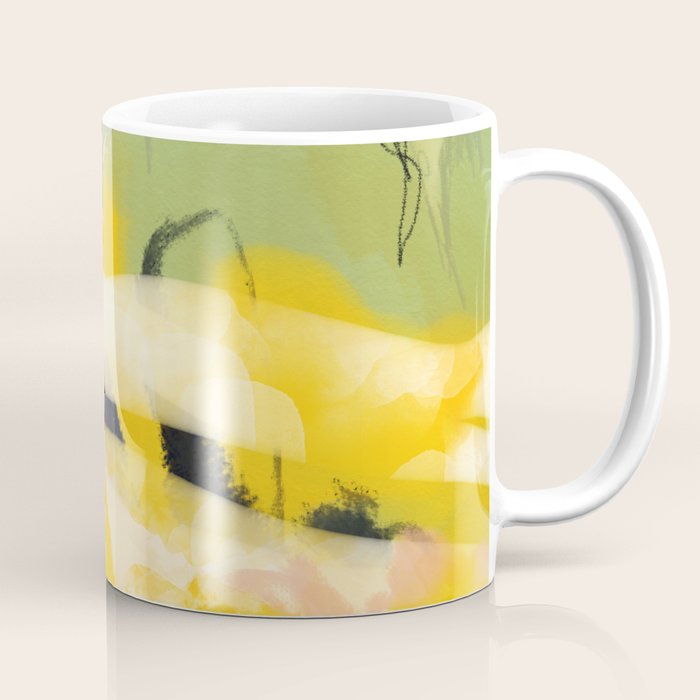 Landscape Abtract - Paysage Jaune Coffee Mug