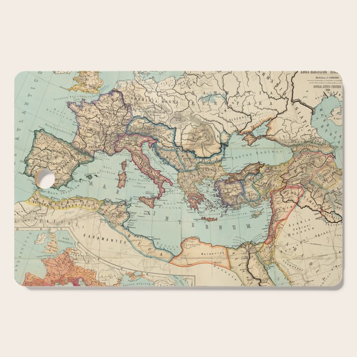 Vintage Map Of The Roman Empire (1889) Cutting Board