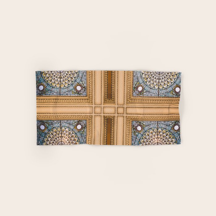 Teal X Gold X Washington Dc Architecture Bath Towel