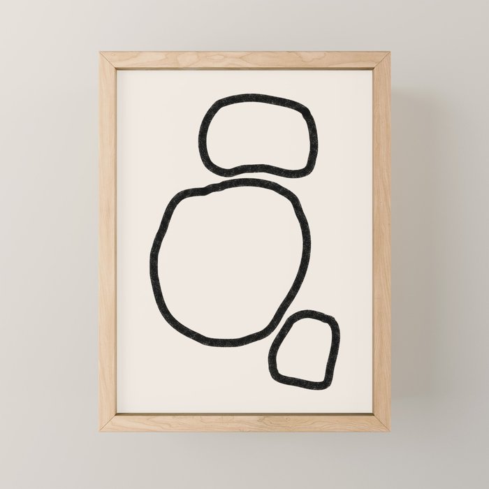 Abstract Stones, Minimalist Art Mini Art Print