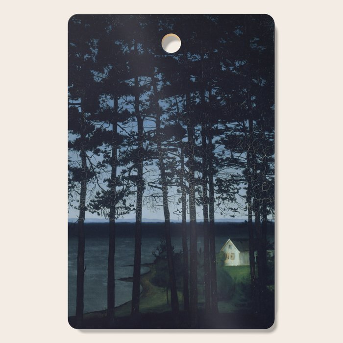 Fisherman'S Cottage, Harald Sohlberg, 1906 Cutting Board