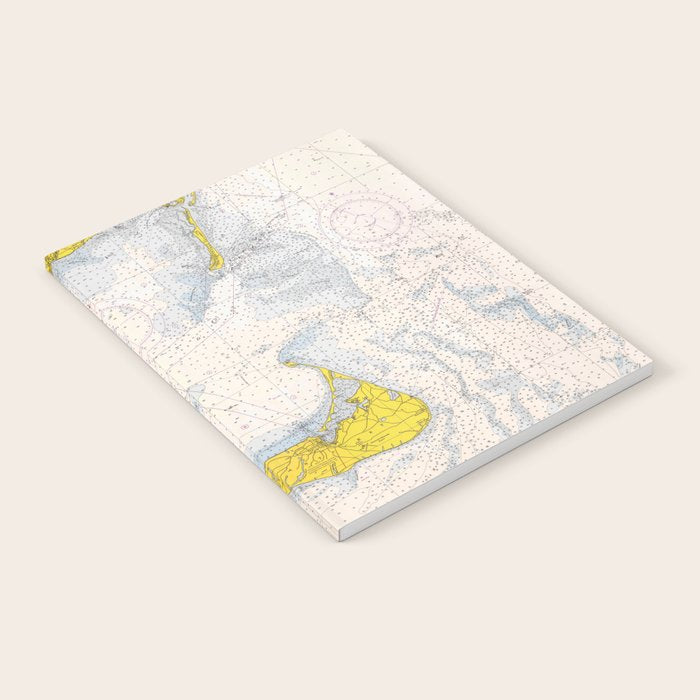 Vintage Map Of The Nantucket Sound (1966) Notebook