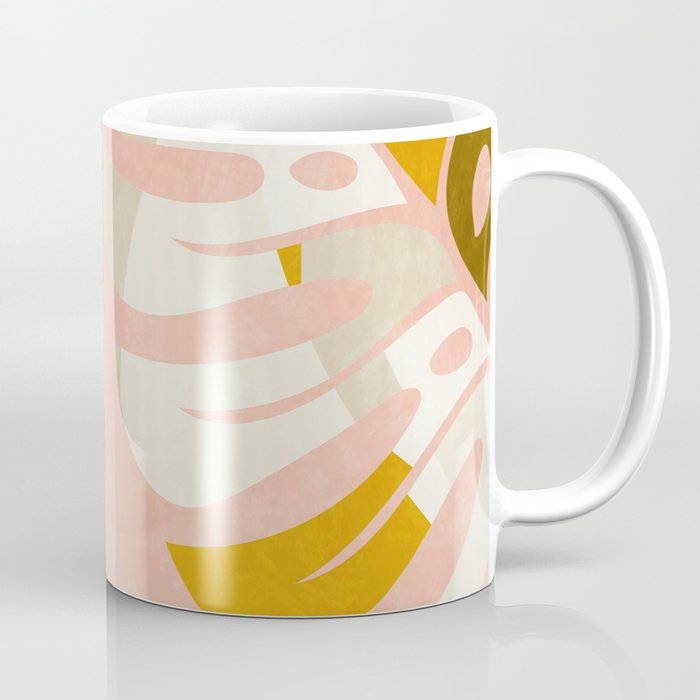 Shapes Leave Minimal Abstract Art Coffee Mug