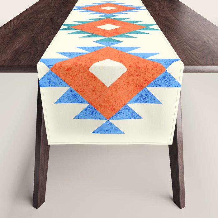 Geometry Navajo Pattern No3 Table Runner