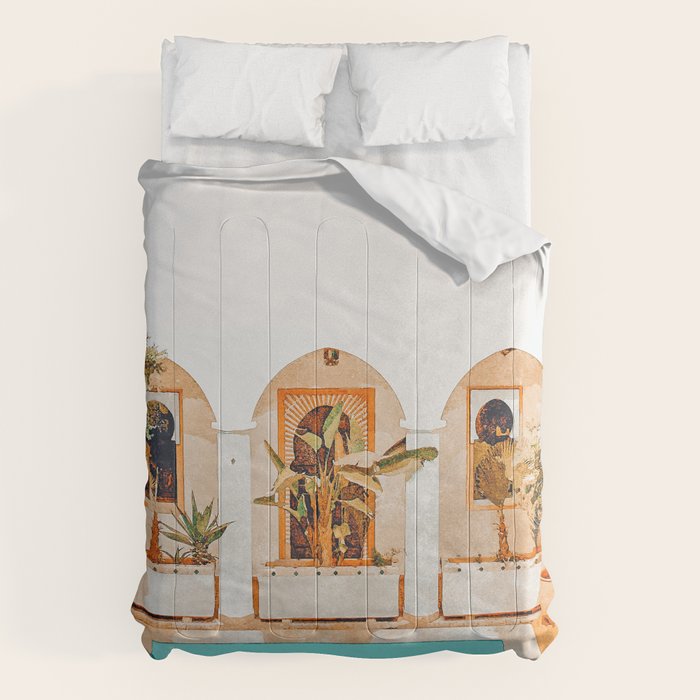 Turkish Holiday #Painting #Travel Comforter