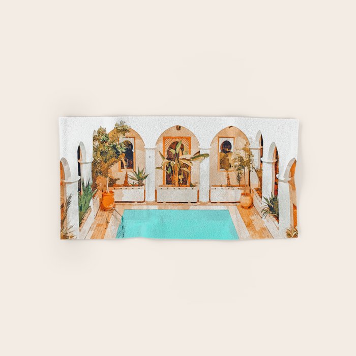 Turkish Holiday #Painting #Travel Bath Towel