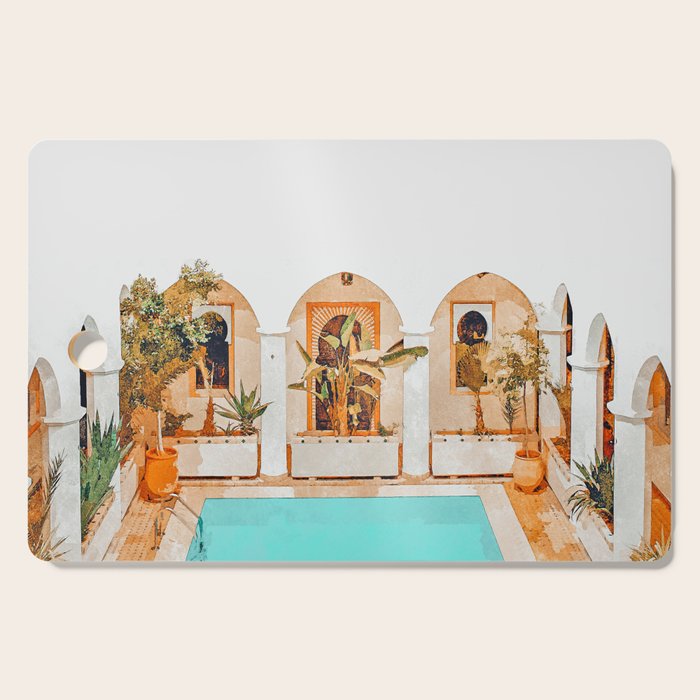Turkish Holiday #Painting #Travel Cutting Board