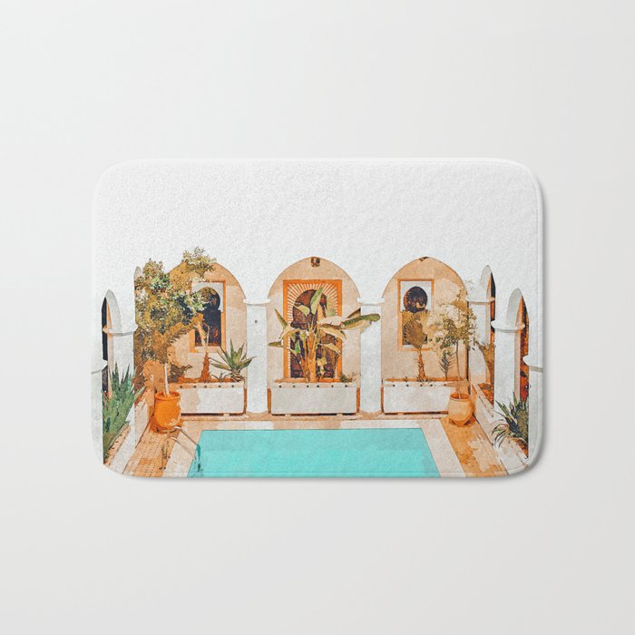 Turkish Holiday #Painting #Travel Bath Mat
