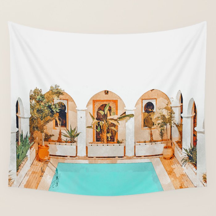 Turkish Holiday #Painting #Travel Wall Tapestry
