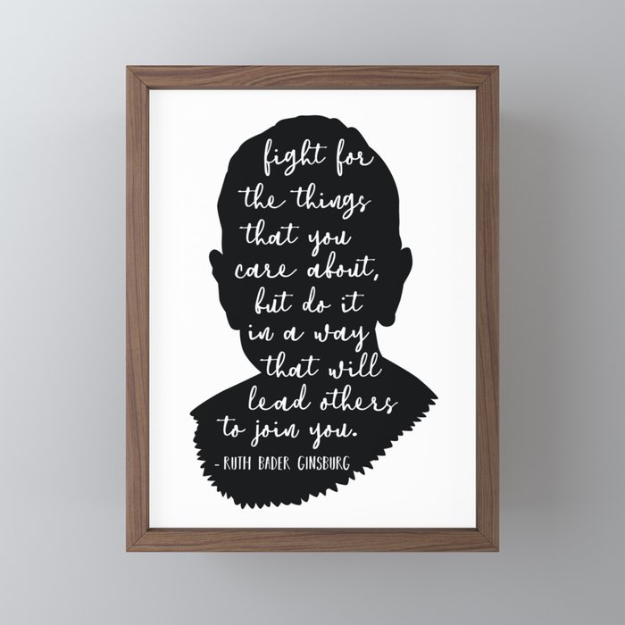 Ruth Bader Ginsburg Quote Mini Art Print