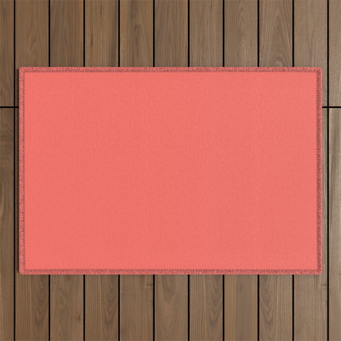 Living Coral - Solid Color Collection Outdoor Rug